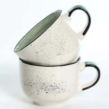 Набор кружек Elrington «Аэрограф. Фисташковый бриз», 500 мл, 6 шт