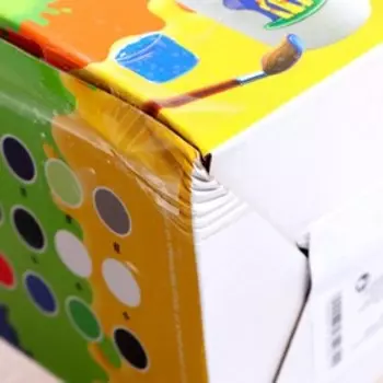 Набор кружка под раскраску "Жирафик" краски 6 цв по 2,5 мл, кисть