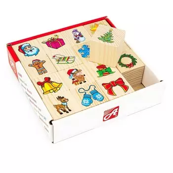 Набор кубиков «Новогодние» 16 шт.