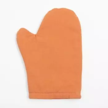 Набор кухонный Этель Kitchen, цвет оранжевый, варежка-прихватка 18х29 см, прихватка 19х19 см