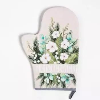 Набор кухонный Beautiful Сhristmas варежка-прихватка 20х28см, прихватка 19х19см,100%хлопок