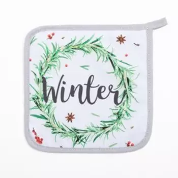 Набор кухонный Доляна Winter: подставка, прихватка