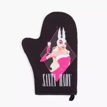 Набор кухонный «Santa baby» варежка-прихватка 20х28 см, прихватка 17х17 см, 35% хлопок, 65% п/э