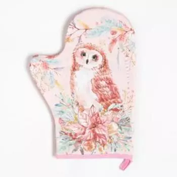 Набор кухонный «Сказочные звери» варежка-прихватка 20х28см, прихватка 19х19см,100%хл