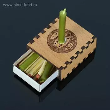 Набор ларец желаний "Богатство" со свечками, 5,2х4,5х2 см