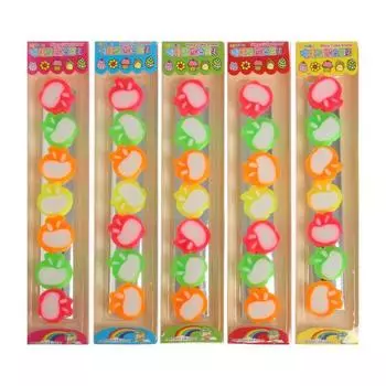 Набор ластиков фигурных "Яблоки", 7 штук