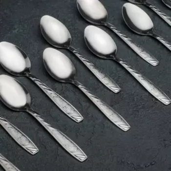 Ложки чайные из нержавеющей стали «Паррито», h=15 см, 12 шт.