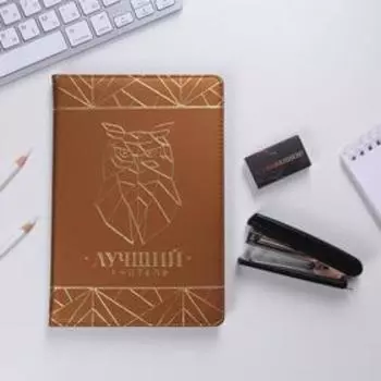 Набор «Лучший учитель»: ежедневник А5, 120 листов, степлер, скобы