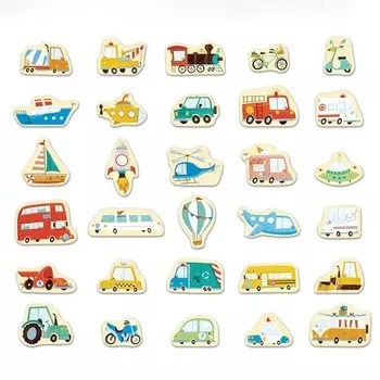Набор магнитных фигурок Hape «Транспорт»
