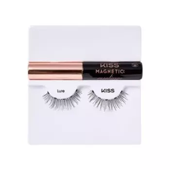 Набор магнитных накладных ресниц и подводки Kiss Lure Magnetic Eyeliner Kit, KMEK01