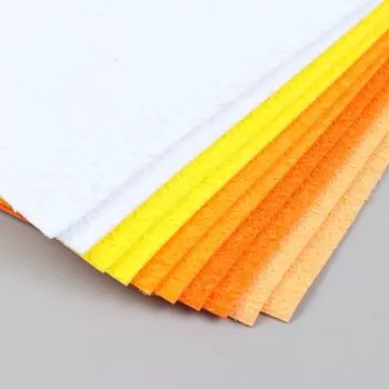 Набор махрового фоамирана 2 мм, 20х30 см, (уп. 10 шт), ассорти №05