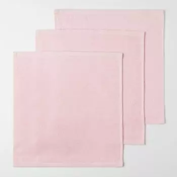 Салфетки махровые «Этель» Panda, 3 шт., 3030 см, хлопок, розовые