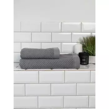 Набор махровых полотенец, размер 50х90 см, 70х140 см, 2 шт