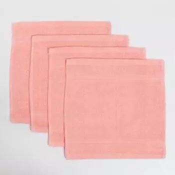 Набор махровых салфеток «Фламинго» 30х30 см -4 шт