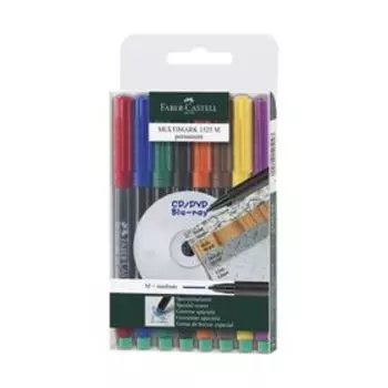 Набор маркеров для CD Faber-Castell Multimark 8 цветов 1.0 мм, перманентный