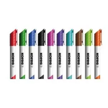 Набор маркеров для доски, 10 цветов, 3.0 мм, KORES 20800