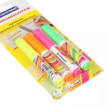 Набор маркеров текстовыделителей 4 цвета 4.6 Centropen 8052, блистер, европодвес