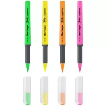 Набор маркеров текстовыделителей Berlingo "Textline HL470", 4 цвета, 1-6 мм, пластиковая упаковка