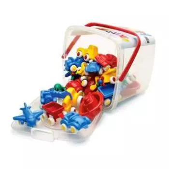 Набор «Машинки, кораблики и самолетики», 20 шт, большое ведро