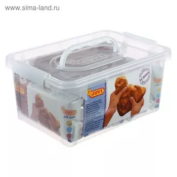 Набор массы для лепки JOVI, отвердевающей, белая 500 г х 5 шт., терракотовая 500 г х 2 шт., 20 стеков, чемодан