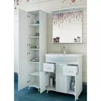 Набор мебели Софи 75: тумба с раковиной Элеганс 75 + зеркало,