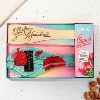 Подарочный набор «Мечтай»: подставка под ложку, лопатка