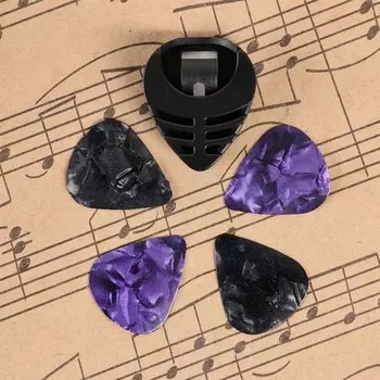 Медиаторы 4 шт., с футляром, толщина 0.46, МИКС