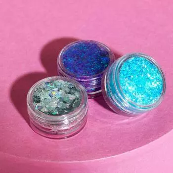 Набор мерцающих блёсток для лица и тела Glitter bang, 3 цвета