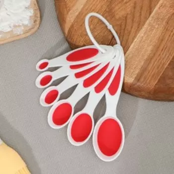 Набор мерных ложек Доляна «Тепло», 6 шт.: 0.62/1.25/2.5/5/7.4/15 мл, МИКС