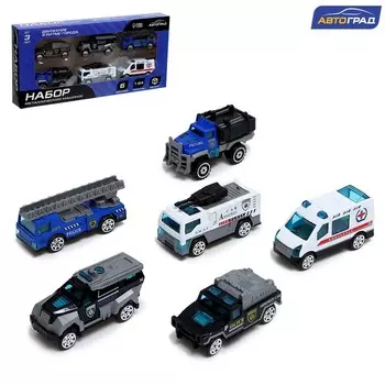 Машинки металлические «Полиция», 6 шт., масштаб 1:64