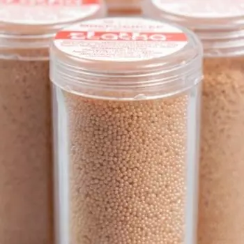 Набор микробисера "Zlatka" d 0.6-0.8 мм 6 шт 30 г золотисто-желтый