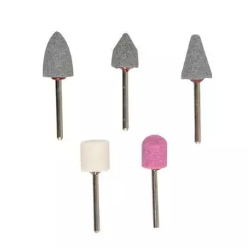 Набор мини-шарошек KWB, хвостовик d=3 мм, оксид алюминия, 5 штук