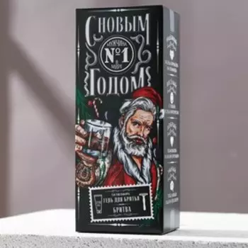 Подарочный набор косметики «Мужчина №1», гель для бритья 110 мл и бритва, HARD LINE