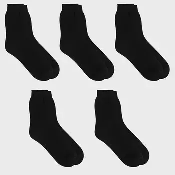 Набор мужских носков (5шт), цвет чёрный, размер 25 (39-40)