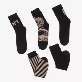 Носки мужские KAFTAN «Главный», набор 5 пар, размер 41-44 (27-29 см)