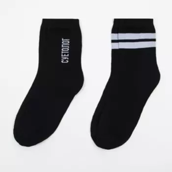 Носки мужские KAFTAN «Суетолог», набор 2 пары, размер 41-44(27-29 см)