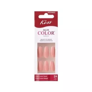 Набор накладных ногтей без клея Kiss KOCN02C «Карамелька» средняя длина, 24 шт