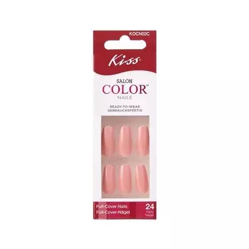 Набор накладных ногтей без клея Kiss KOCN02C «Карамелька» средняя длина, 24 шт