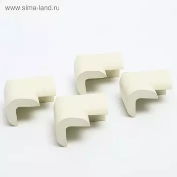 Защитные накладки на углы, набор 4 шт., цвет белый, Крошка Я