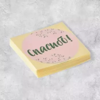 Набор наклеек для бизнеса «Спасибо!», 50 шт, 8 × 8 см