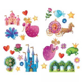 Набор наклеек «Принцессы», 160 шт