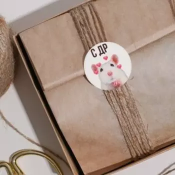 Набор наклеек «С ДР», 50 шт, 4 х 4 см