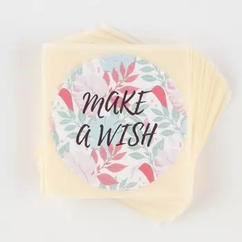 Набор наклеек «Загадай желание», 50 шт, 4 х 4 см