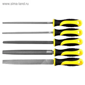 Набор напильников BERGER BG1147, с рукояткой 5 предметов