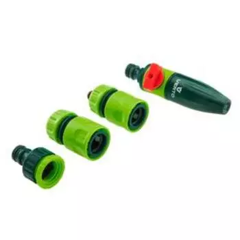 Набор: насадка для полива,1/2" (12 мм), адаптер, 2 муфты