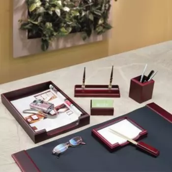 Набор настольный BESTAR Hermes, из дерева, 7 предметов, лоток, красное дерево