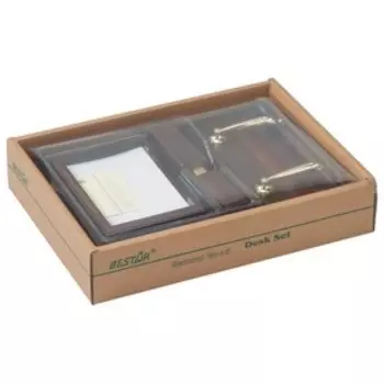 Набор настольный BESTAR Neptun, из дерева, 5 предметов, лоток, красное дерево