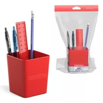 Набор настольный ErichKrause Base Classic, 4 предмета, красный