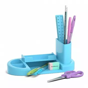 Набор настольный ErichKrause Harmony Pastel, 8 предметов, голубой