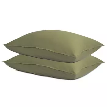 Набор наволочек Essential, размер 50х70 см, 2 шт, цвет шалфей